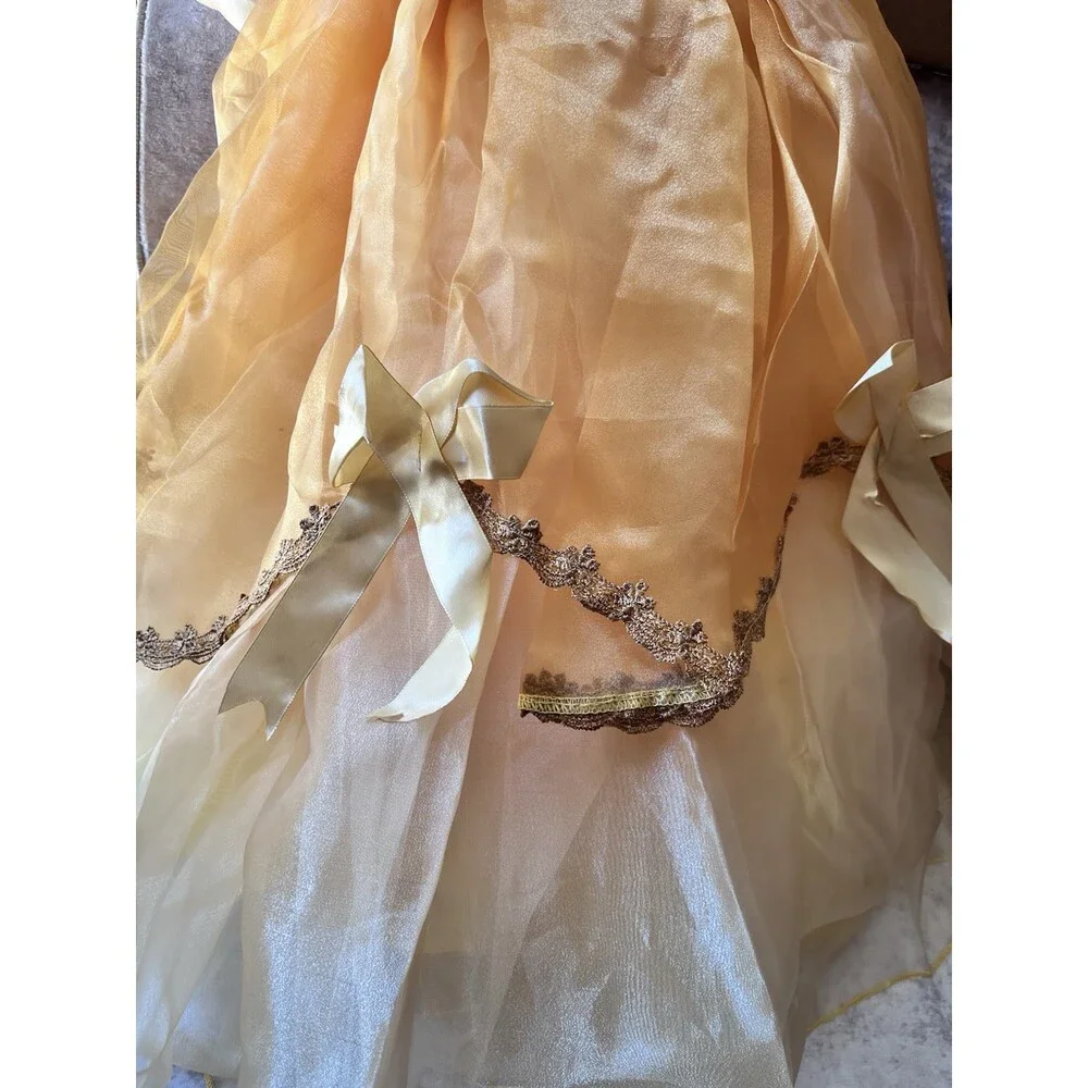 Girls Cinderella Costumes Halloween Princess Dress Up Fancy 6-7T